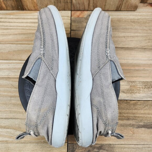 Mens Crocs Walu size 10 Canvas Casual Slip On Boat Loafers Shoes - Picture 6 of 9